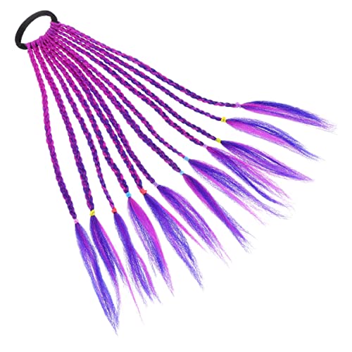 FOMIYES Mädchen Haar Accessoire Mädchen Perücke Mit Geflochtenem Haarschmuck Für Rollenspiele Und Partys Einfach Anzuwenden Und Langlebig von FOMIYES