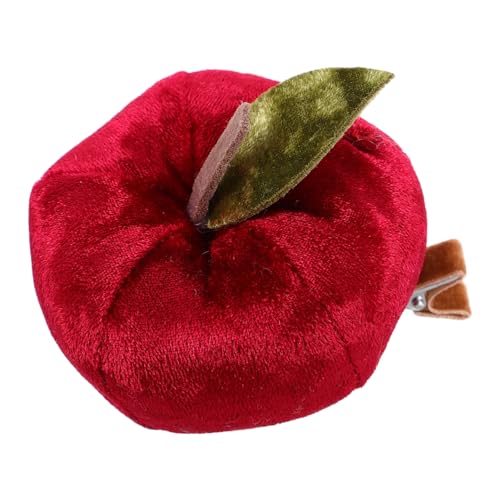 FOMIYES Plüsch Apfel Haarnadel Retro Rot Cartoon Haarclip für Mädchen Cosplay Party Accessoire Modischer Haarspange Vielseitig für Feiern und Geburtstage von FOMIYES