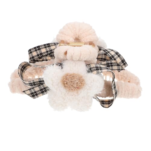 FOMIYES Plüsch Haarklammer für Mädchen Großer Weicher Haarclip mit Bequemer Haftung Kreativer Haarschmuck für Alltag Bad und Beauty Routine Rutschfeste Langlebige Haarspange von FOMIYES