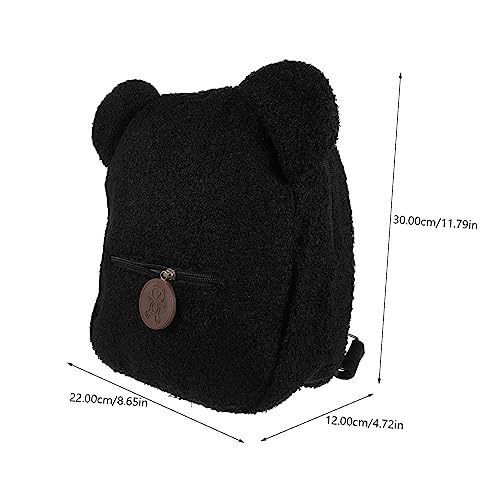 FOMIYES Plüsch-Rucksack Für Mädchen Umhängetasche Aus Plüsch Büchertasche Mit Verstellbarem Schultergurt Langlebig Schule Reisen Und Einkaufen von FOMIYES