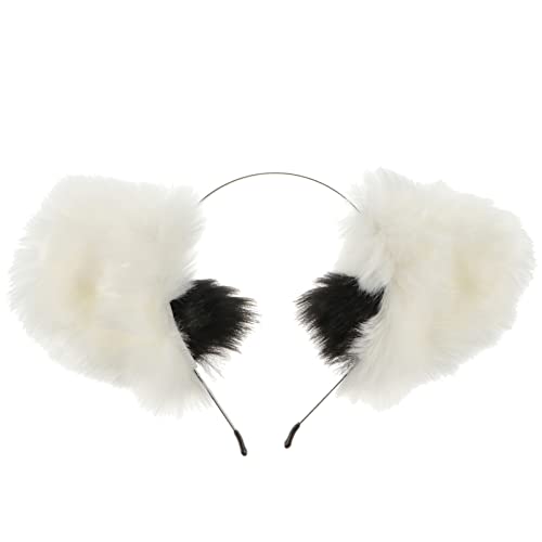 FOMIYES Plüsch-Stirnband Mit Fuchsohren – Weiche Cosplay-Tierohren Für Frauen Und Mädchen Süßes Performance-Haar-Accessoire (Weiß) von FOMIYES