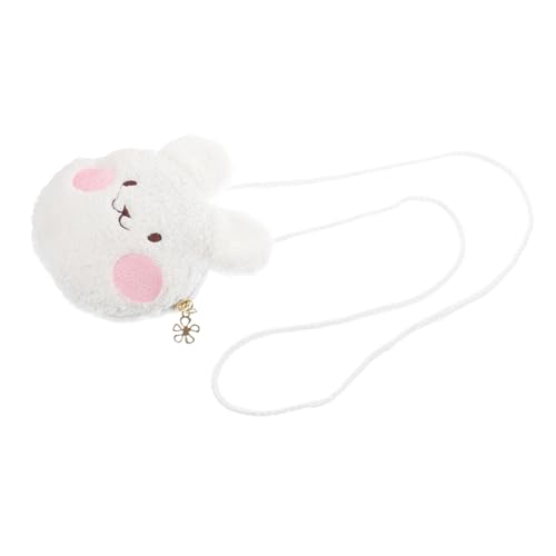 FOMIYES Plüsch Umhängetasche Kaninchentasche Cartoon Umhängetasche Flauschige Tasche Häschen Geldbörse Umhängetasche Für Mädchen Stofftier Geldbörse Plüsch Geldbörse Kawaii von FOMIYES
