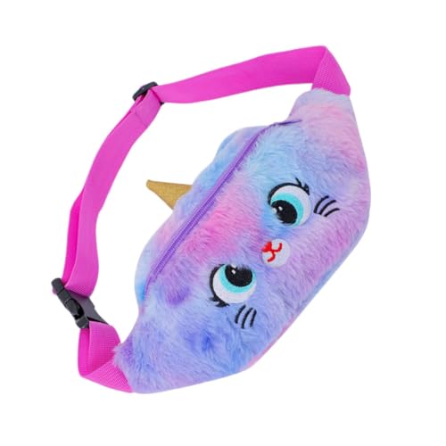 FOMIYES Plüsch-gürteltasche Mit Einhorn-Design Flauschige Junge Mädchen-umhängetasche Leicht Und Bequem Verstellbarer Schultergurt Für Alltag Und Partys von FOMIYES