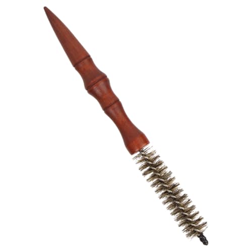 FOMIYES Rollenbürste Zum Föhnen Kleine Runde Haarbürste Für Kurzes Haar Hochtemperaturbeständig Lockenrollkamm Für Damen Und Herren Vielseitige Stylingbürste Mit Holzgriff von FOMIYES