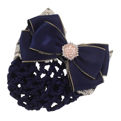 FOMIYES Professionelle Haarschmuck mit Schleifen Dekoration für Damen für Pflegepersonal Flugbegleiterinnen und Hotelangestellte Komfortabel und Zuverlässig Zitronengelb mit Spitzenrand von FOMIYES