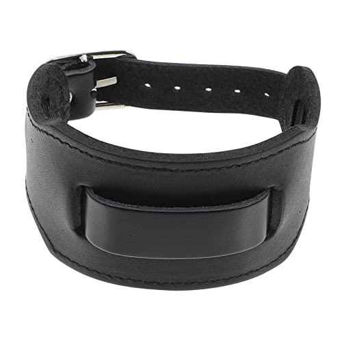 FOMIYES Punk Armband PU für Herren Schwarzes Lederarmband mit Geschmeidiger Oberfläche für Hip Hop Langlebig von FOMIYES