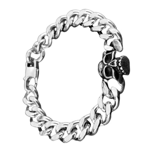 FOMIYES Punk Style Skelett Armband Handgelenkkette Gothic Damen Handgelenkdekor Armband Für Männer Totenkopf Kette von FOMIYES