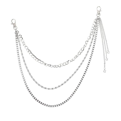 FOMIYES Punk Hosenkette für Männer Mehrlagige Mode Waist Chain für Hip Hop Stil für Jeans Accessoires für Partys von FOMIYES