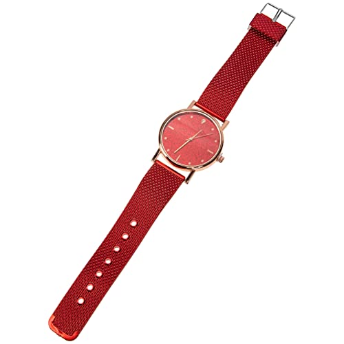 FOMIYES Quartz Uhr Business-Armbanduhr modische en Frauenen Frauen beobachten Armband für Damen Weibliche en für Frauen Quarzen für Damen Quarz für Silikon rot von FOMIYES