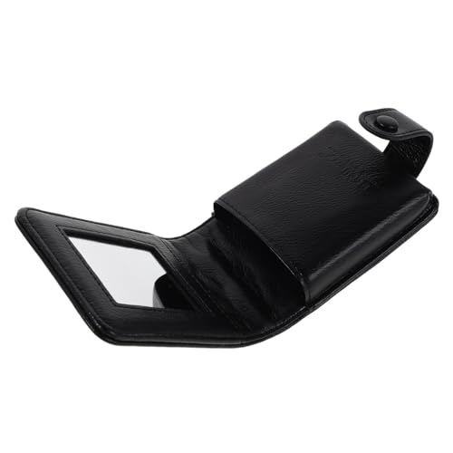 FOMIYES Quilted Mini Makeup Bag Damen Lippenstift-etui mit Spiegel Kleine Leichte Kosmetiktasche für Reise und Alltag Kompakte Tragbare Schminktasche für Unterwegs von FOMIYES