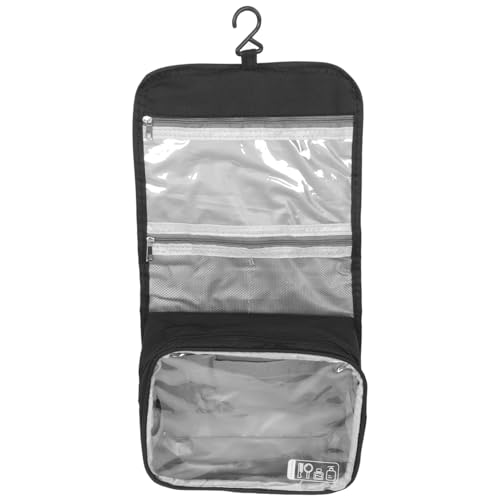 FOMIYES Reise-Kosmetiktasche Reisen kosmetiktaschen Klare -kulturtasche -kulturbeutel Zum Aufhängen Make-up-Organizer-Tasche Hängend Black Oxford-Stoff von FOMIYES