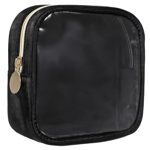 FOMIYES Mini Kosmetiktasche Mit Klarem Fenster Und Reißverschluss Tragbare Toilettentasche Für Reisen Kompakt Für Kosmetik Und Pflegeprodukte Organizer Für Damen Und Herren von FOMIYES