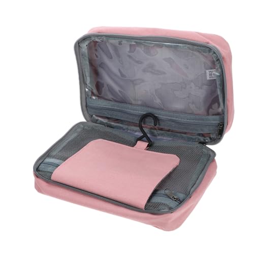 FOMIYES Reisewaschtasche Faltbar mit Separatem Nass und Trockenfach Großer Kosmetiktasche für Frauen Tragbarer Kulturbeutel zum Organisieren von Make Up und Toilettenartikeln von FOMIYES