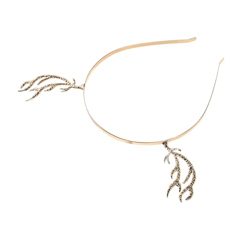 FOMIYES Rentier Haarreif Aus Metall Weihnachts Geweih Stirnband Mit Strass Und Glitzernden Perlen Kopfschmuck Für Party Hochzeit Und Festivals von FOMIYES