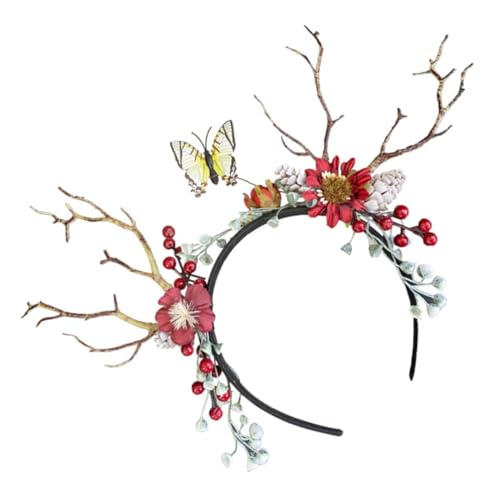 FOMIYES Rentier Stirnband Für Weihnachts Party Kostüm Zubehör Haarband Kopfschmuck Haarreif Haarschmuck von FOMIYES