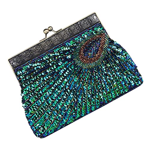 FOMIYES Retro Abendtasche Damen Pailletten Handtasche Clutch mit Einzigartigem Design Hochzeiten Partys Formelle Anlässe Mittelgroße Kapazität für Smartphone Geldbörse FOMIYES Retro Abendtasche Damen Pailletten Handtasche Clutch mit Einzigartigem Design Hochzeiten Partys Formelle Anlässe Mittelgroße Kapazität für Smartphone Geldbörse von FOMIYES