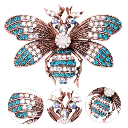 FOMIYES Retro Bienen Brosche Damen Umweltfreundlicher Legierungs Pin mit Kreativem Insekten Design Leicht und Modisch Vielseitiges Accessoire für Kleidung Party und Alltag Vintage Corsage von FOMIYES