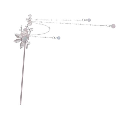 FOMIYES Retro Haarschmuck Haarstab mit Blumen und Quaste Sicheres Legierungsmaterial Leicht und Stabil für Mädchen Dutt und Dickes Lockiges Haar Eleganter Vintage Haarschmuck für von FOMIYES