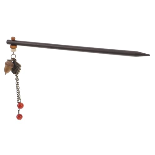 FOMIYES Retro Haarschmuck für Frauen Lange Holz Haarstäbchen mit Quaste Einzigartigem Fächerdesign für Hochzeiten Partys Reisen Hochwertigem Holz Legierung Gefertigt von FOMIYES