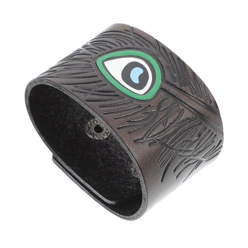 FOMIYES Retro Herren Cowhide Armband Punk mit Einzigartigem Design Partys Modisches Accessoire für Männer Hochwertige Verarbeitung von FOMIYES