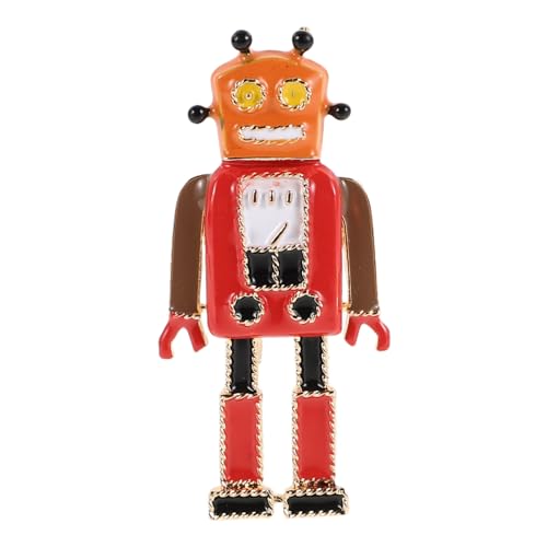 FOMIYES Retro Roboter Anstecknadel Aus Legierung Für Kleidung Und Schals Dekorative Brosche Mit Vintage Look Als Schmuck Für Herrenanzüge Und Jacken von FOMIYES