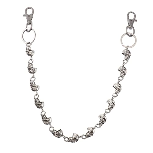 FOMIYES Retro Skull Trouser Chain für Herren Metall Hip Hop Kette für Stilvolle Outfits Geeignet für Jeans Modisches Accessoire von FOMIYES