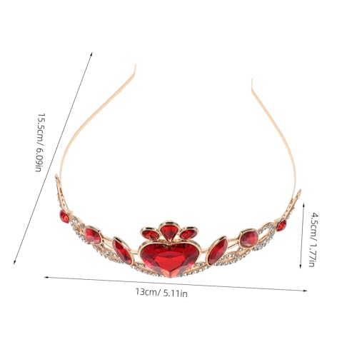 FOMIYES Rhinestone Brautkrone Haarreif mit Leichtes Komfortables Party Crown Haarschmuck für Frauen Tiara Accessoire für Hochzeit und Feier von FOMIYES