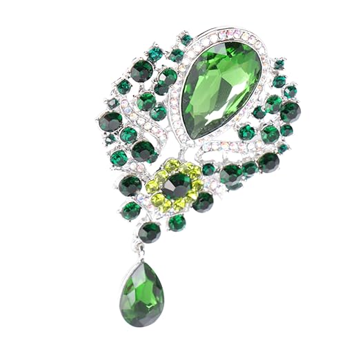 FOMIYES Rhinestone Brosche Legierung und Schimmernde Anstecknadel für Kleidung Schals und Taschen Dekorative Brosche B von FOMIYES
