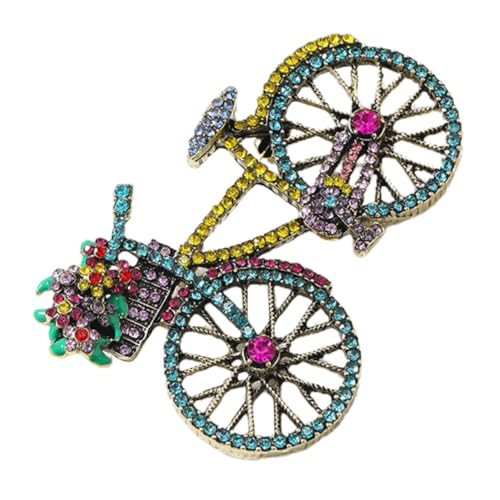 FOMIYES Rhinestone Fahrrad Brosche Anstecknadel Metall Pin Schmuck für Kleidung Schals und Hüte Leicht Langlebig und Elegant von FOMIYES