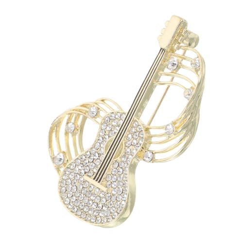 FOMIYES Rhinestone Geigenbrosche mit Kristallbesatz Stilvolle Schmucknadel für Damen Vielseitig Tragbar an Kleid Hut oder Revers Modisches Accessoire für Party und Alltag von FOMIYES