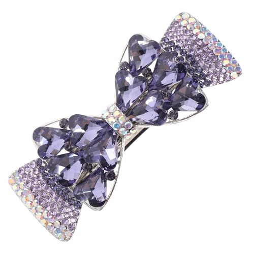 FOMIYES Rhinestone Haarklammer mit Schleifen Design Großer Metallclip für Frauen Eleganter Haarschmuck mit Funkelnden Strasssteinen Geeignet für Teenager und Damen Vielseitig für Zöpfe von FOMIYES