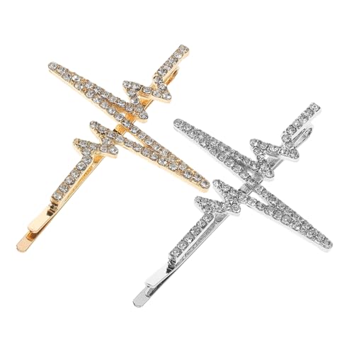 FOMIYES Rhinestone Haarklammern für Damen Funkelnde Haarschmuck mit Teiliges Vielseitige Haarspangen für Hochzeiten Partys Robustes Design Kristallen Einfach zu Befestigen Sicherer Halt von FOMIYES