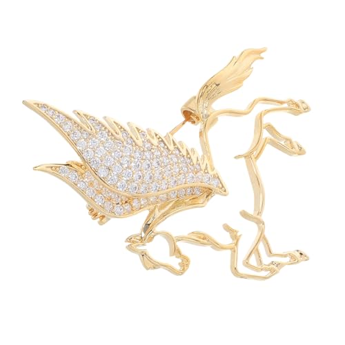 FOMIYES Rhinestone Pferde-brosche Chinesisches Neujahr Schmuck Eleganter Tier-anstecker für Damen Herren Jackett Festliche Kleidung Zubehör FOMIYES Rhinestone Pferde-brosche Chinesisches Neujahr Schmuck Eleganter Tier-anstecker für Damen Herren Jackett Festliche Kleidung Zubehör von FOMIYES