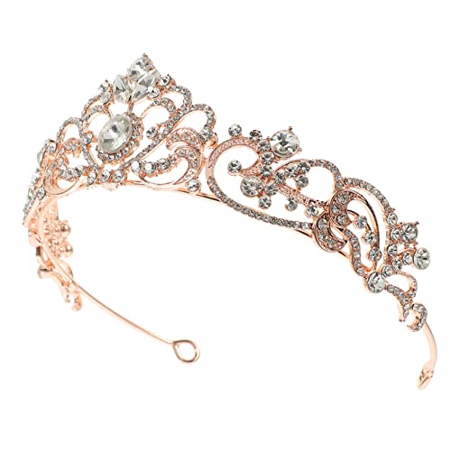FOMIYES Rhinestone Tiara Brautkrone mit Glitzer Design Leichtes Stirnband für Hochzeit Party und Fotoshooting Eleganter Haarschmuck für Damen und Mädchen Langlebiges Braut Accessoire in von FOMIYES