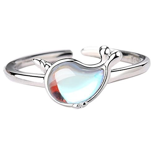 FOMIYES Verstellbarer Walfinger-ring Kupfer Niedliches Tierdesign für Frauen Leicht und Langlebig für Partys Geburtstage und Alltagsmode von FOMIYES