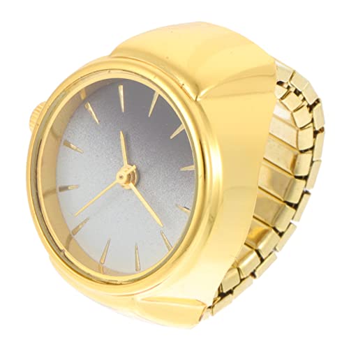 FOMIYES Ringförmige Fingeruhr Metall Elegantes Gradientendesign Zeitmesser Und Schmuck Für Damen Und Herren von FOMIYES