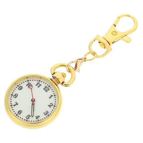 FOMIYES Robuste Taschenuhr mit Großem Ziffernblatt für Senioren Pflegekräfte Praktischer Schlüsselanhänger Langlebiges Design Einsatz im Pflegebereich von FOMIYES