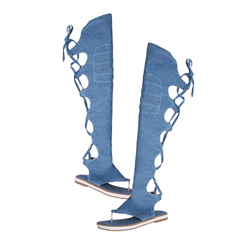 FOMIYES Römische Flache Sandalen Damen Modisch Leicht Strapazierfähig Vielseitig Kombinierbar für Alltag und Sommer von FOMIYES