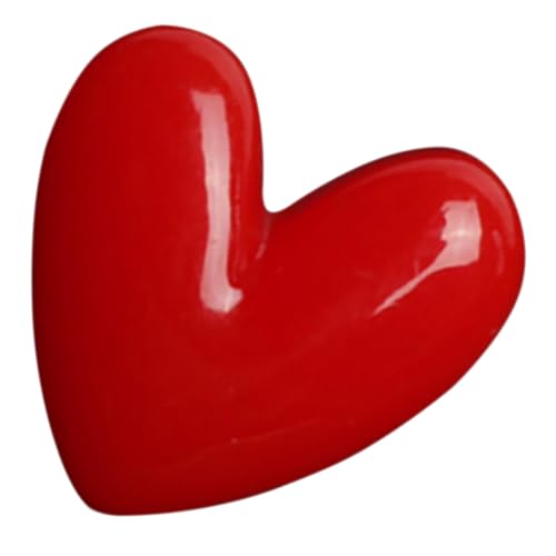 FOMIYES Rote Herz Brosche Damen Anstecknadel Minimalistisches Design Romantisches Accessoire für Kleidung Taschen Hüte für Hochzeit Party Alltag von FOMIYES