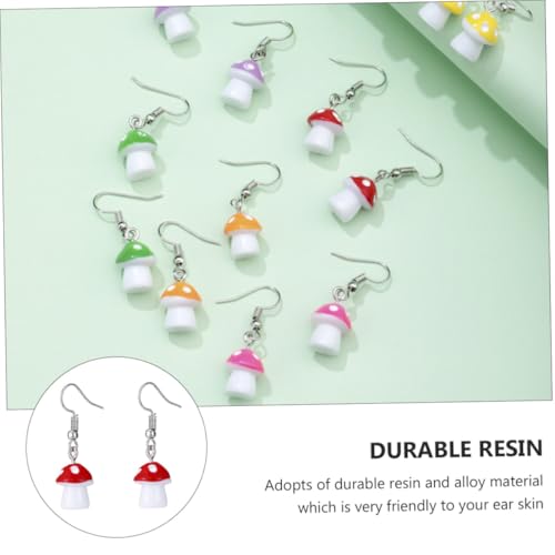 FOMIYES Rote Pilz ohrringe Cartoon Food Ohrschmuck Damen Ohrhänger Niedlich Kreativ Alltag Party von FOMIYES