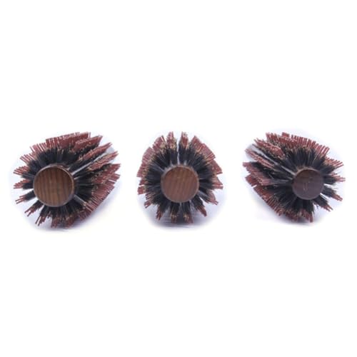 FOMIYES Runde Haarbürste Für Damen Kamm Für Lockiges Haar Naturborsten Ergonomischer Griff Zum Trocknen Und Stylen Von Haaren 8867-14 von FOMIYES