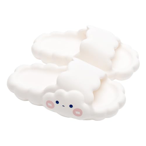 FOMIYES Rutschfeste Badeschuhe Damen Herren Leichte PVC Duschslipper mit Wolkenmotiv Rutschfeste und Abriebfeste Hausschuhe für Bad Pool Hotel und Innen Außenbereiche von FOMIYES