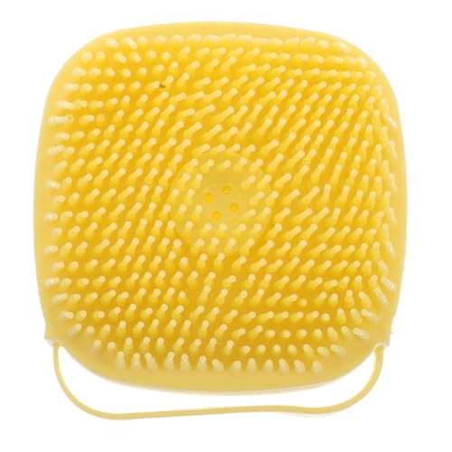 FOMIYES Sanfte Silikon badebürste mit Integriertem Shampoo spender Kopf Hautpeeling Massagebürste für Junge Mädchen Hunde und Katzen Kompakt Hautschonend und Leicht Tragbar von FOMIYES