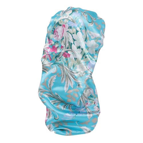 FOMIYES Satin Nachtmütze Für Damen Elastischer Haar Hut Zum Schlafen Haarpflegehaube Mit Breiter Krempe Weiches Muster Schützt Empfindliche Frisuren Passend Für Verschiedene Haarlängen von FOMIYES