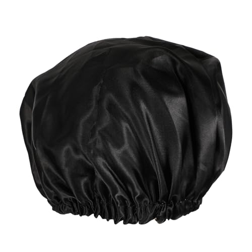 FOMIYES Satin Schlafhaube für Damen Doppel Layer Nachtkopfbedeckung Atmungsaktiv und Leicht Schützt vor Haarverlust und Bewahrt Ihr Styling Geeignet für Haartypen von FOMIYES