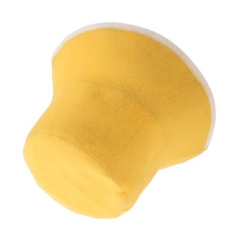 FOMIYES Saunahut aus Dickem Wollfilz Hitzeisolierend und Atmungsaktiv Komfortable Badekappe für Damen und Herren Wiederverwendbar für Sauna Dampfbad und Wellnessbereiche Orangengelb von FOMIYES