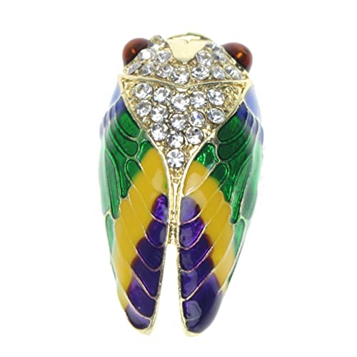 FOMIYES Schicke Zikadenbrosche Legierung Eleganter Schmuck für Frauen Vielseitig Einsetzbar Modeaccessoire für Hochzeiten Partys Alltagslooks von FOMIYES
