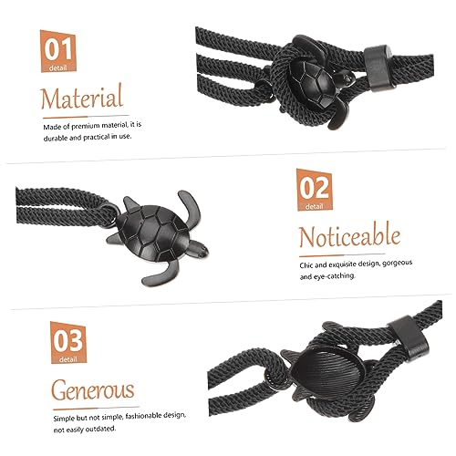 FOMIYES Schildkröten Armband Herren Damen Verstellbar Kreatives Handgefertigtes Schmuckstück mit Blauem Seil Design Geeignet für Alltag Festtage und Besondere Anlässe von FOMIYES