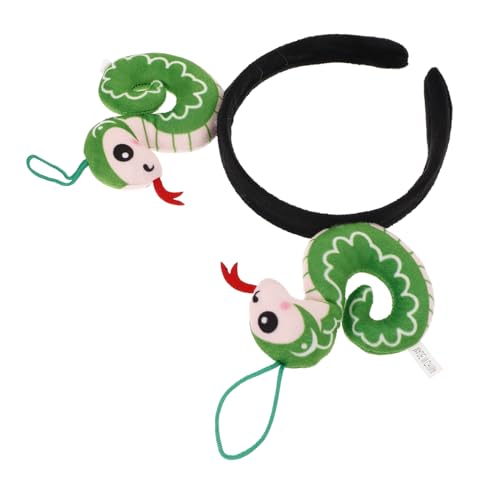 FOMIYES Schlangen-stirnband Silvester-stirnbänder Für Erwachsene Süßes Schlangenhaarband Dicke Stirnbänder Für Frauen Cartoon-neujahrs-haarband Schlangenhaar-accessoire Green Plüsch FOMIYES Schlangen-stirnband Silvester-stirnbänder Für Erwachsene Süßes Schlangenhaarband Dicke Stirnbänder Für Frauen Cartoon-neujahrs-haarband Schlangenhaar-accessoire Green Plüsch von FOMIYES