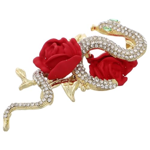 FOMIYES Schlangenbrosche für Damen Anstecknadel im Rosendesign für Mäntel Schals Vielseitiges Bekleidungszubehör Schickes Accessoire für Frauen von FOMIYES